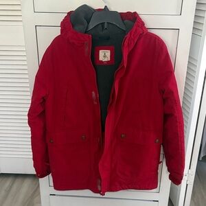 Lands' End Kids Cherry Red Puffer Coat